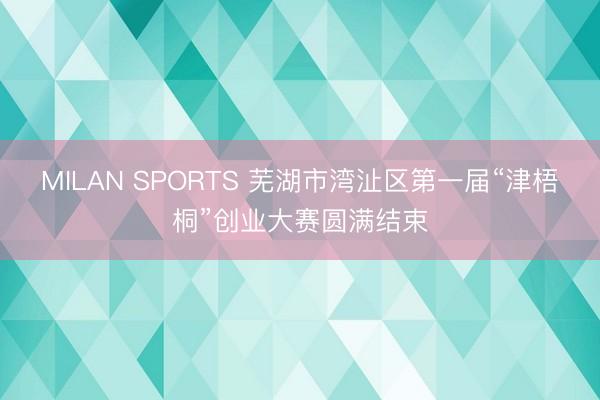 MILAN SPORTS 芜湖市湾沚区第一届“津梧桐”创业大赛圆满结束