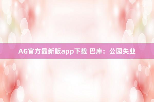 AG官方最新版app下载 巴库：公园失业