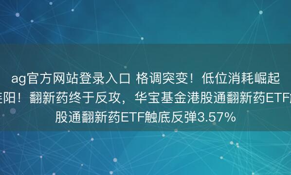 ag官方网站登录入口 格调突变！低位消耗崛起，电力逆市六连阳！翻新药终于反攻，华宝基金港股通翻新药ETF触底反弹3.57%